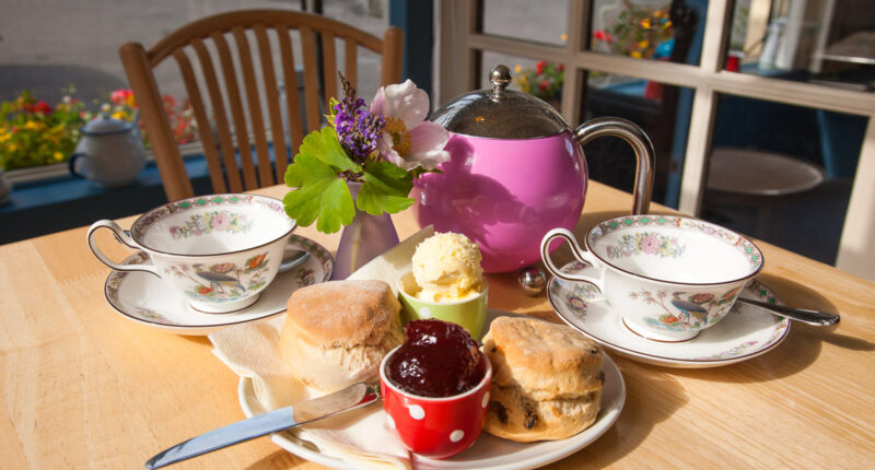 A traditional cream tea