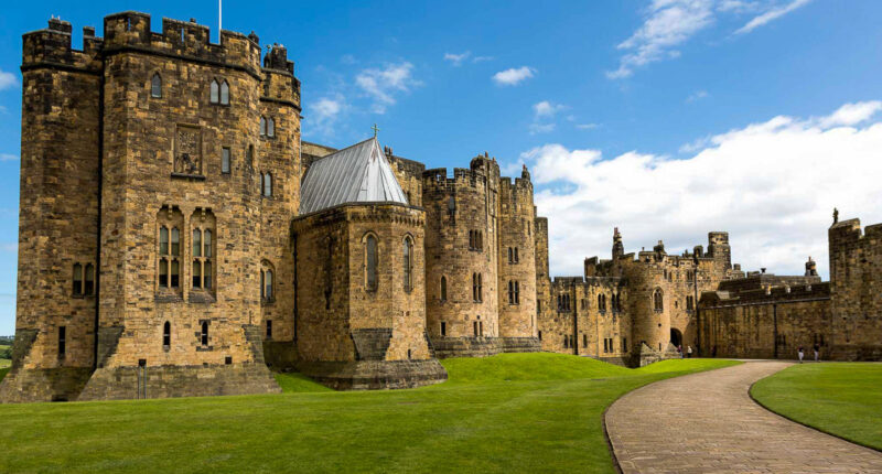 Alnwick Castle - filming location of Hogwarts Castle