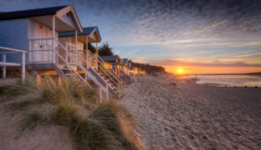 Beach huts at Wells-next-the-Sea on the North Norfolk coast