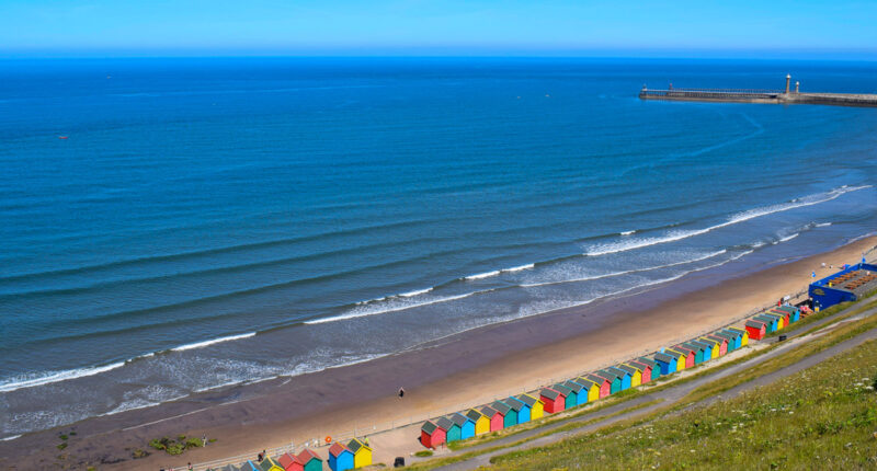 Beach huts in Whitby