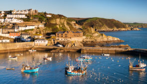 Mevagissey village on the South Cornish coast