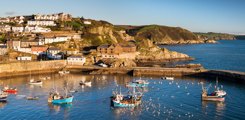 Mevagissey village on the South Cornish coast