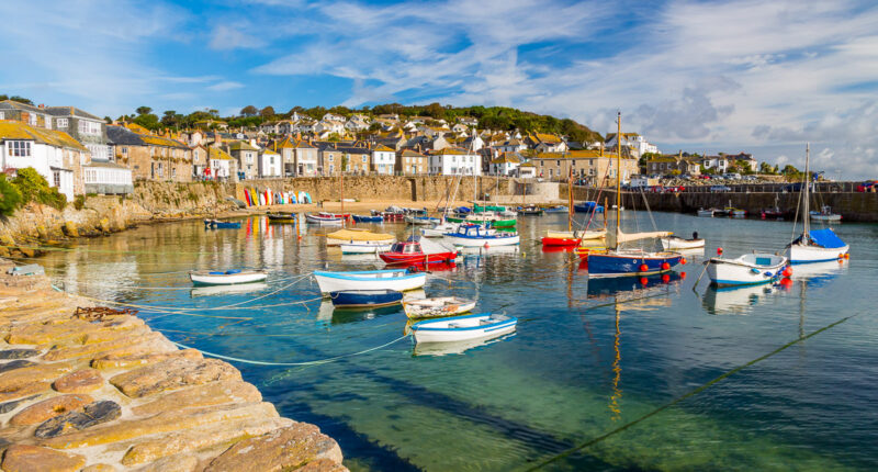 Mousehole Harbour near Penzance, Cornwall