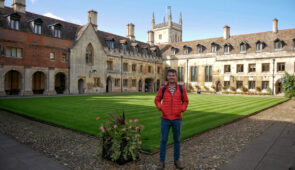 Scott from Absolute Escapes at Pembroke College in Cambridge