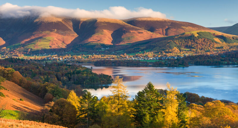 View of Derwentwater in the Lake District