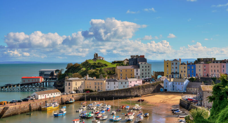 View of Tenby Harbour, Pembrokeshire