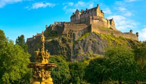 Edinburgh Castle from Princes Street Gardens