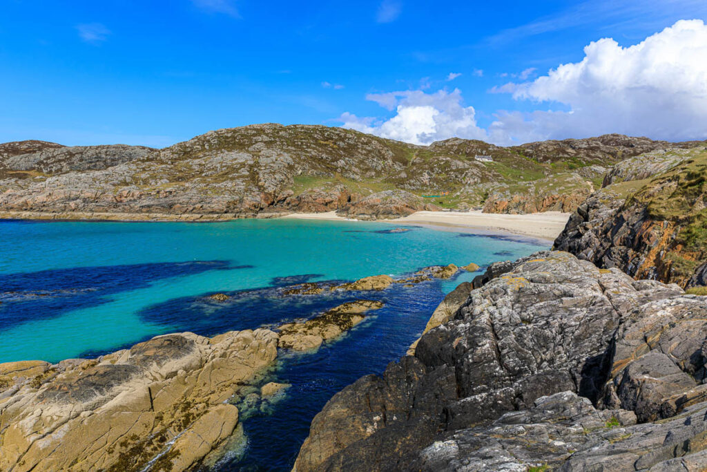 The small hidden beach near Achmelvich