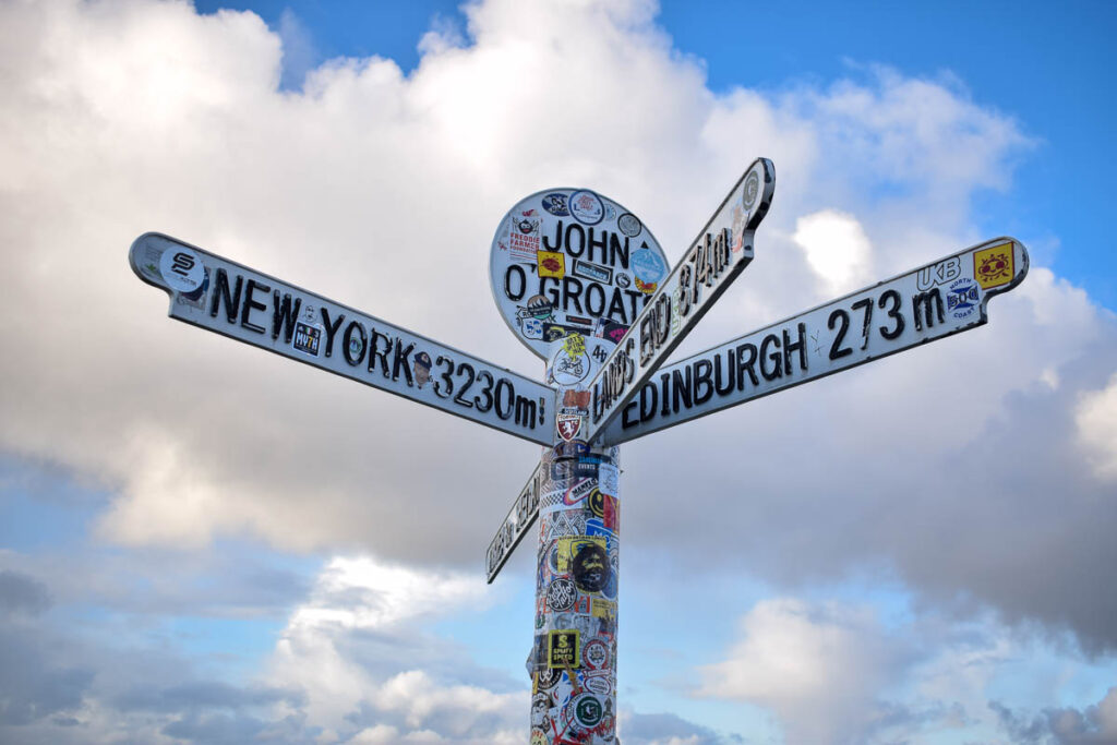 Famous sign in John O'Groats