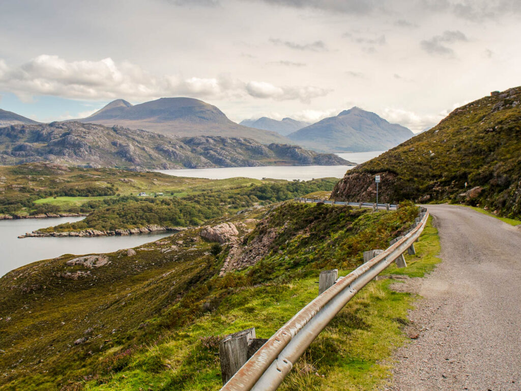 Bealach na Ba road to Applecross in the Scottish Highlands