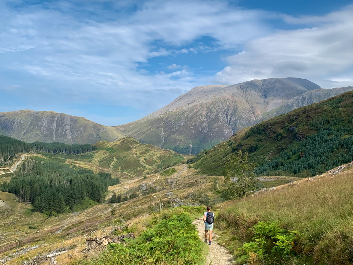 Mountain scenery on the West Highland Way Scotland