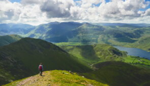 Descending from Grasmoor above Buttermere, Lake District