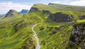 An amazing landscape on the Isle of Skye in Scotland