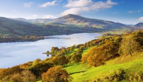 Bala Lake and the Aran Hills in Snowdonia National Park