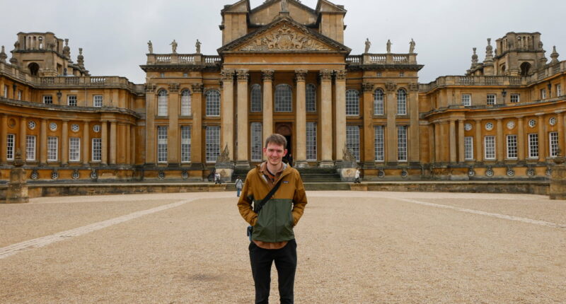Jack, from the Absolute Escapes team, at Blenheim Palace in Oxford (credit - Jack McKenna)