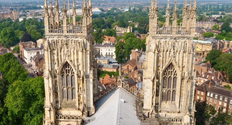 View from the tower climb at York Minster (credit - Charlotte Ballantyne)