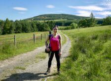 Katia from Absolute Escapes walking the Rob Roy Way