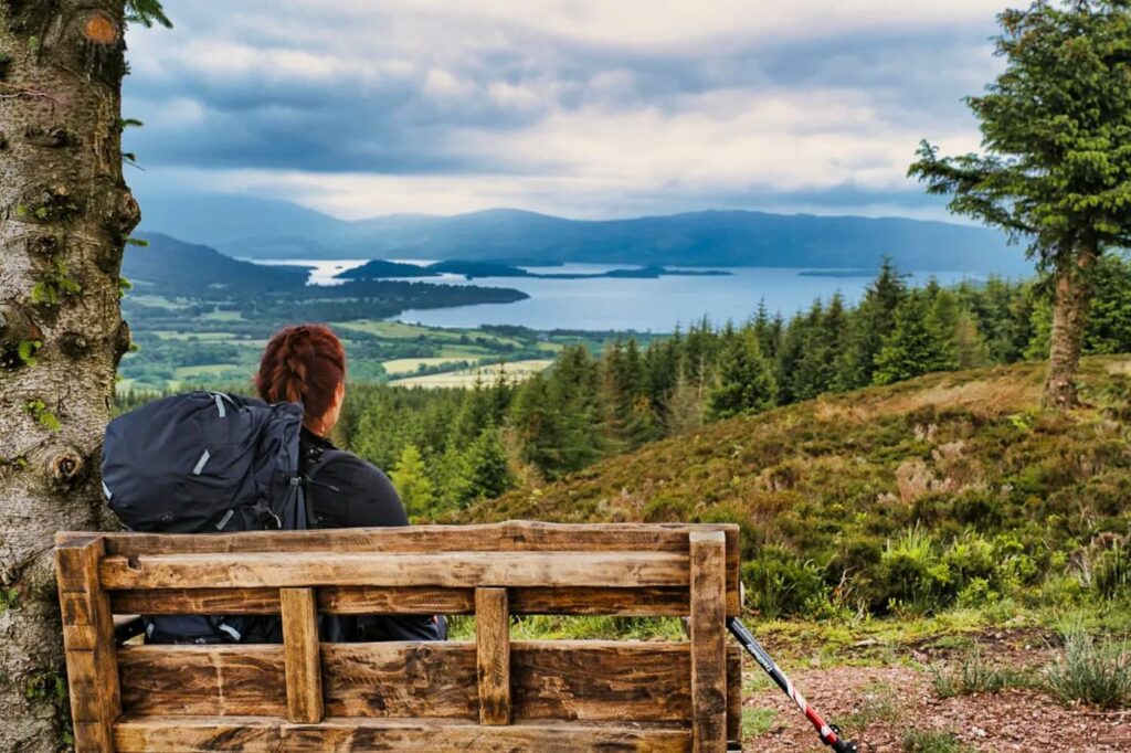 View across Loch Lomond from the John Muir Way