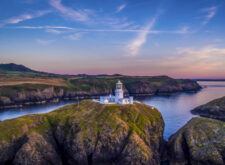 Strumble Head Lighthouse in northern Pembrokeshire, Wales