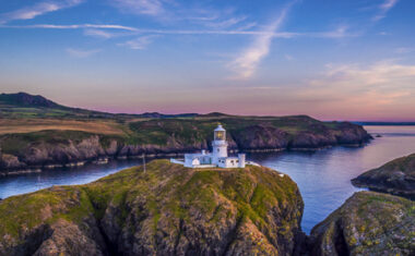 Strumble Head Lighthouse in northern Pembrokeshire, Wales