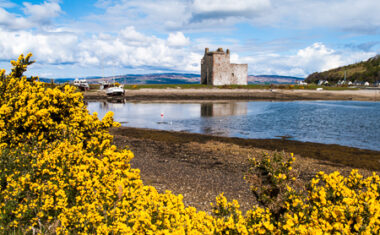 Lochranza Castle on the Isle of Arran, Scotland