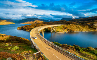 Kylesku Bridge in Scotland