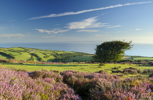 Porlock in North Devon