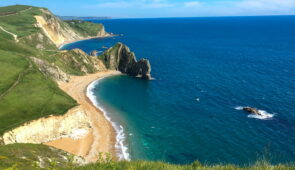 Overlooking Durdle Door from the South West Coast Path
