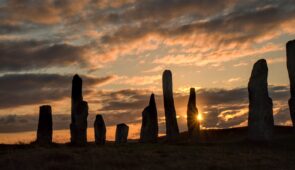 Sunset at the Callanish Standing Stones, Isle of Lewis