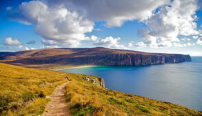 The path back to Rackwick from the Old Man Of Hoy, Orkney