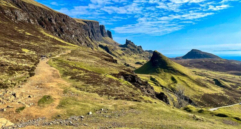 Unique landscape on the Isle of Skye