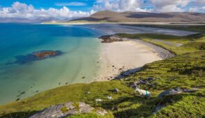 View across Luskentyre Sands, Isle of Harris