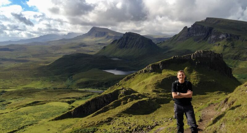 Walking the Skye Trail near the Quiraing