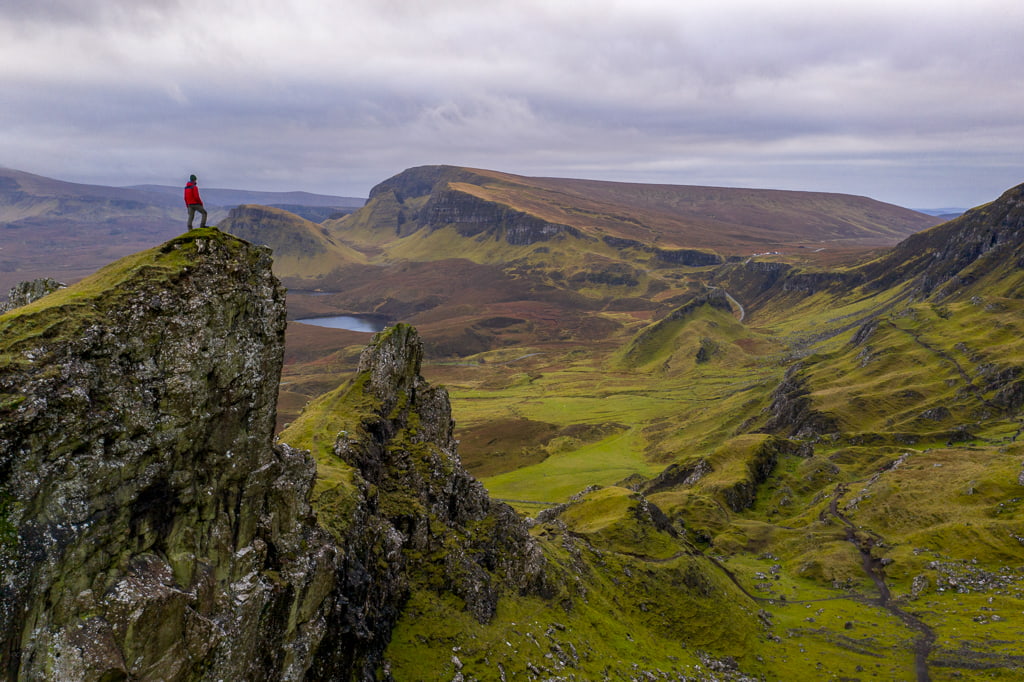 Hiker on the Isle of Skye