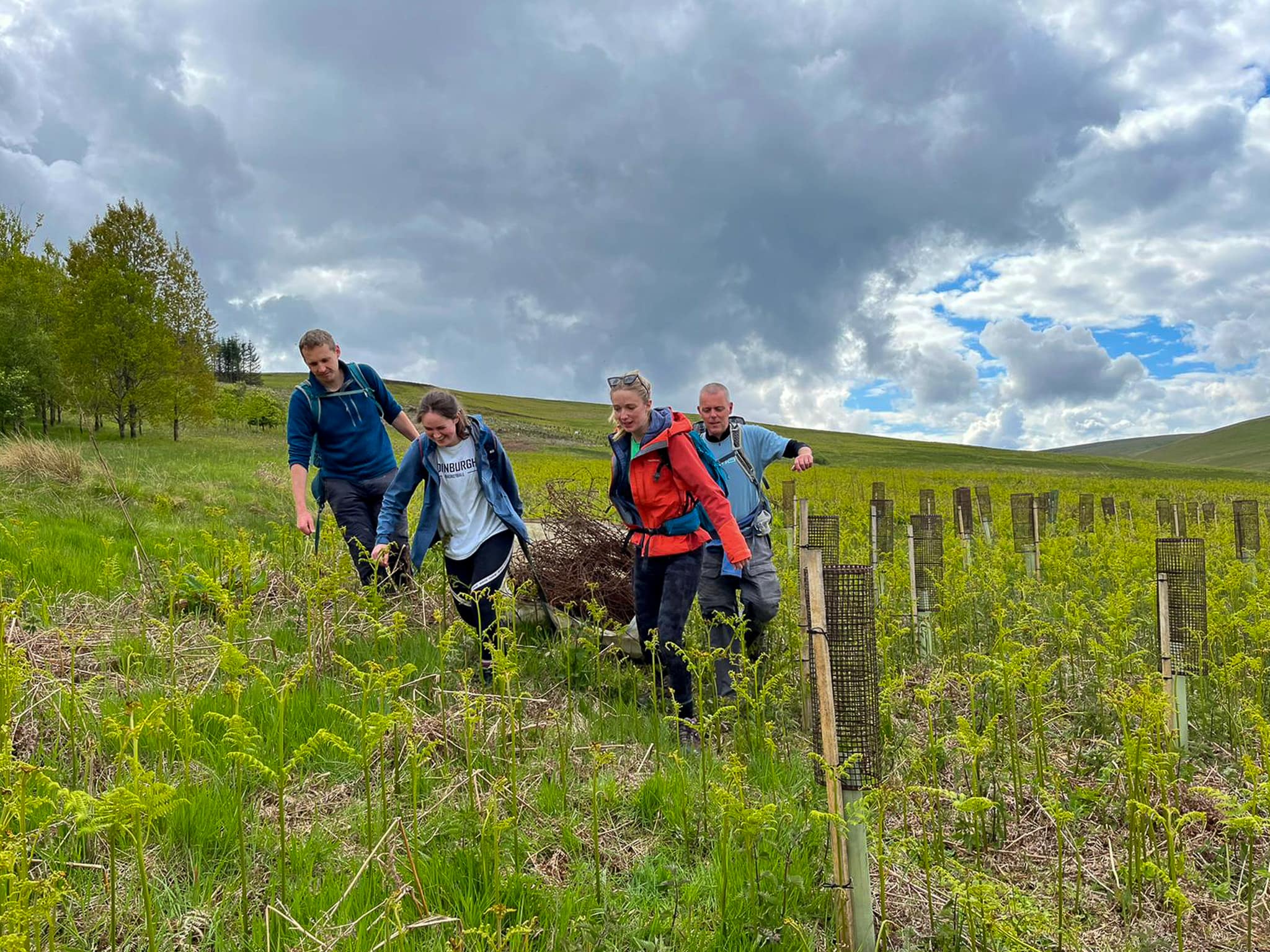 Doing conservation work for the John Muir Trust