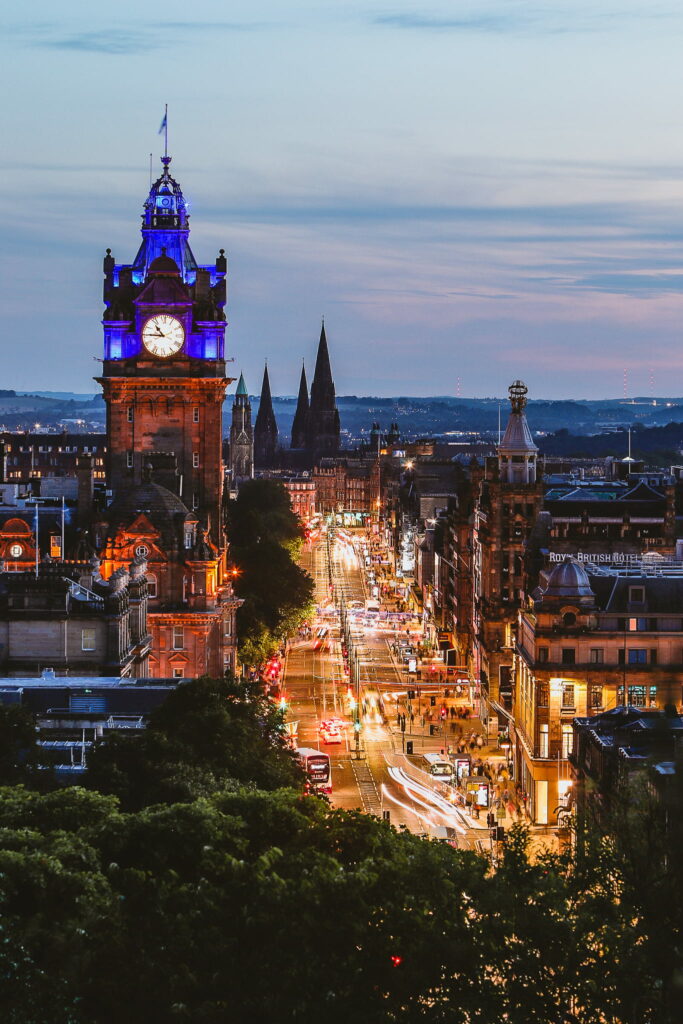 Princes Street from Calton Hill