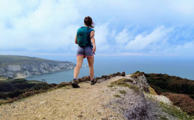 View of Isle of Wight Coastal Path