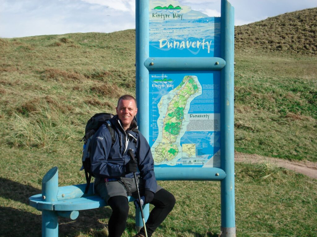 Andy on the Kintyre Way