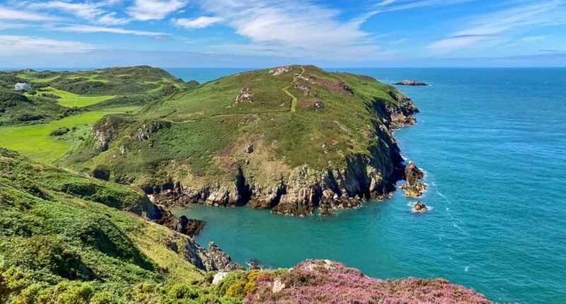 Picturesque coastline by Porth Cynfor