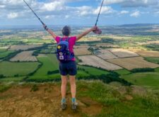 Our client walking in the North York Moors National Park