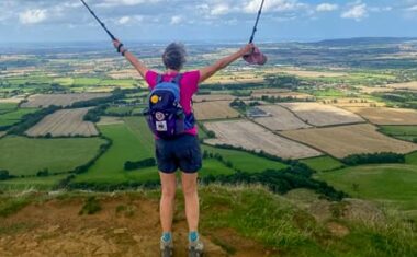 Our client walking in the North York Moors National Park