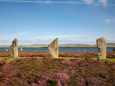 Ring of Brodgar ancient stone circle in Orkney - prehistoric monument featured in road trip itineraries in Scotland's northernmost islands