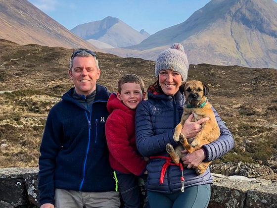 Andy and Sheila, founders of Absolute Escapes, on the Isle of Skye – highlighting our personal, founder-led approach to tailor-made holidays.
