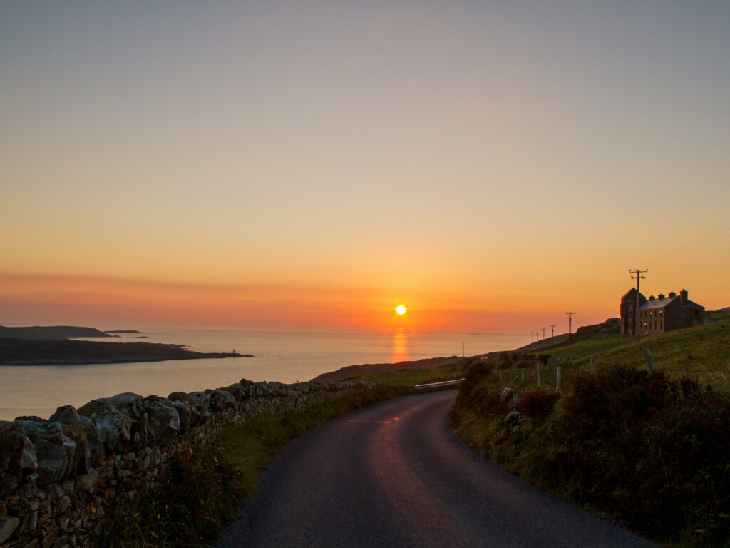 Sky Road sunset, Clifden, Co Galway - one of the best places to visit in West Ireland