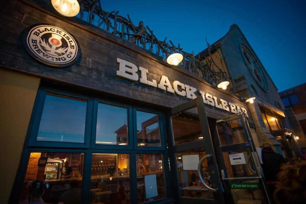 Black Isle Brewing Co in Fort William, one of the best places to eat on the Great Glen Way trail