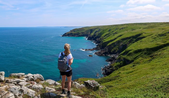 Zoe from Absolute Escapes walking the South West Coast Path