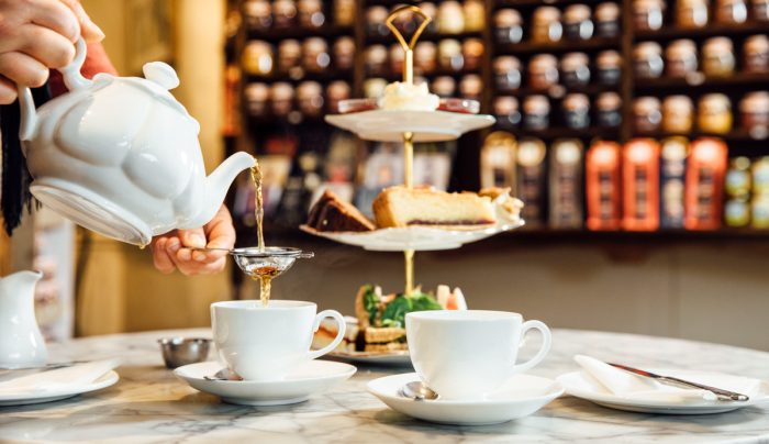 Traditional afternoon tea in Broadway