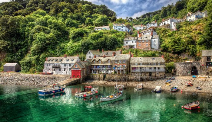 The beautiful fishing port of Clovelly in Devon