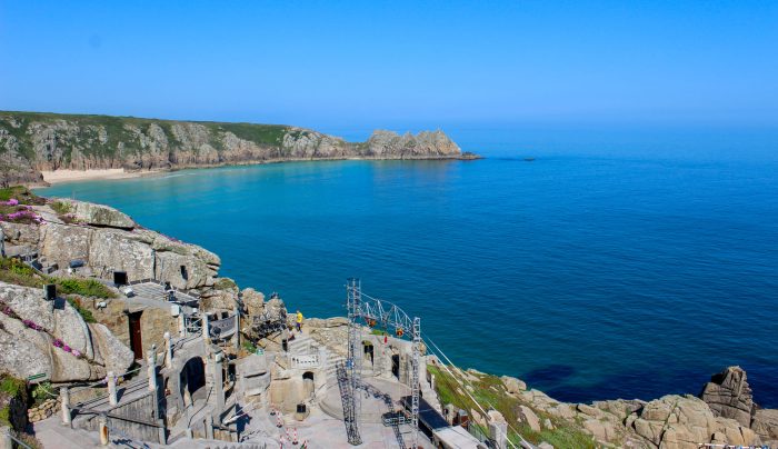 The Minack Theatre, a beautiful open-air theatre carved into a cliff