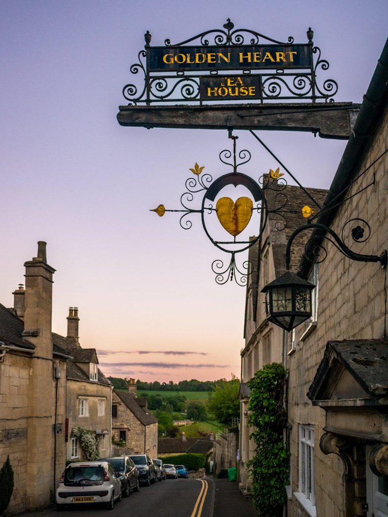Golden Heart Tea House in Painswick - one of the many fantastic places to eat and drink in the Cotswolds.